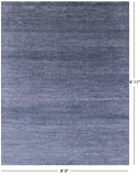 Savannah Grass Handmade Wool & Silk Rug - 8' 0" X 9' 11" - Golden Nile