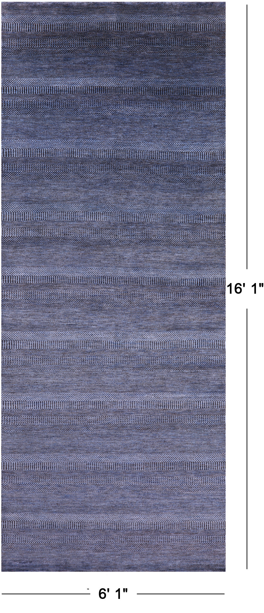 Savannah Grass Handmade Wool & Silk Rug - 6' 1" X 16' 1" - Golden Nile