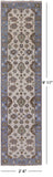 Ivory Turkish Oushak Hand Knotted Wool Runner Rug - 2' 6" X 9' 11" - Golden Nile