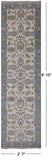 Ivory Turkish Oushak Hand Knotted Wool Runner Rug - 2' 7" X 9' 10" - Golden Nile