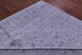 SUPER SALE Grey Persian Fine Serapi Hand Knotted Wool & Silk Rug - 9' 1" X 12' 2"
