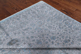 Grey Persian Fine Serapi Hand Knotted Wool & Silk Rug - 9' 1" X 12' 2"