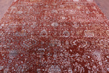 SUPER SALE Modern Handmade Wool & Silk Rug - 8' 11" X 12' 3"