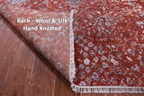 SUPER SALE Modern Handmade Wool & Silk Rug - 8' 11" X 12' 3"