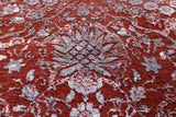 SUPER SALE Modern Handmade Wool & Silk Rug - 8' 11" X 12' 3"