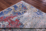 Abstract Contemporary Handmade Wool & Silk Rug - 8' 1" X 10' 1" - Golden Nile