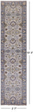 Ivory Turkish Oushak Handmade Wool Runner Rug - 2' 7" X 10' 3" - Golden Nile