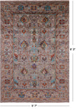 Peshawar Hand Knotted Wool Rug - 5' 7" X 8' 3" - Golden Nile