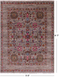 Persian Tabriz Hand Knotted Wool Rug - 5' 0" X 6' 7" - Golden Nile