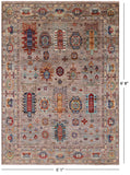 Tribal Persian Hand Knotted Wool Rug - 5' 1" X 6' 8" - Golden Nile