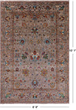 Peshawar Hand Knotted Wool Rug - 6' 9" X 10' 1" - Golden Nile