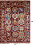 Turkmen Ersari Handmade Wool Rug - 5' 6" X 7' 9" - Golden Nile