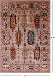 Persian Fine Serapi Hand Knotted Wool Rug - 5' 8" X 8' 4" - Golden Nile