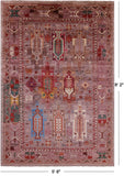 Persian Fine Serapi Handmade Wool Rug - 5' 8" X 8' 2" - Golden Nile