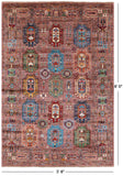 Turkmen Ersari Hand Knotted Wool Rug - 5' 8" X 8' 0" - Golden Nile