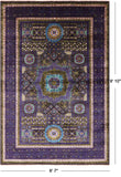 Geometric Persian Mamluk Hand Knotted Wool Rug - 6' 7" X 9' 10" - Golden Nile