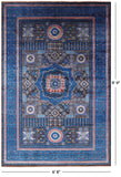 Brown Geometric Persian Mamluk Hand Knotted Wool Rug - 6' 8" X 9' 9" - Golden Nile