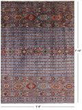 Khorjin Persian Gabbeh Handmade Wool Rug - 5' 8" X 7' 10" - Golden Nile
