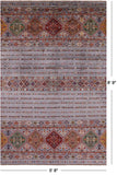 Khorjin Persian Gabbeh Hand Knotted Wool Rug - 5' 8" X 8' 9" - Golden Nile