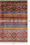 Khorjin Persian Gabbeh Handmade Wool Rug - 3' 2" X 4' 9" - Golden Nile