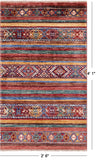Khorjin Persian Gabbeh Hand Knotted Wool Rug - 2' 6" X 4' 1" - Golden Nile