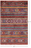 Khorjin Persian Gabbeh Handmade Wool Rug - 2' 7" X 4' 1" - Golden Nile