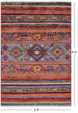 Khorjin Persian Gabbeh Hand Knotted Wool Rug - 2' 9" X 4' 0" - Golden Nile