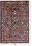 Super Kazak Hand Knotted Wool Rug - 5' 6" X 8' 0" - Golden Nile