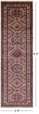 Super Kazak Hand Knotted Wool Runner Rug - 2' 9" X 9' 3" - Golden Nile