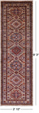 Super Kazak Hand Knotted Wool Runner Rug - 2' 10" X 9' 3" - Golden Nile