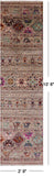 Tribal Persian Gabbeh Handmade Wool Runner Rug - 2' 9" X 10' 8" - Golden Nile