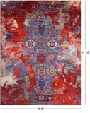 Persian Fine Serapi Hand Knotted Wool Rug - 9' 0" X 11' 10" - Golden Nile