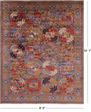 Turkmen Ersari Hand Knotted Wool Rug - 8' 3" X 10' 1" - Golden Nile