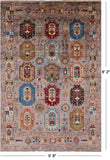 Turkmen Ersari Handmade Wool Rug - 5' 8" X 8' 2" - Golden Nile