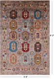 Turkmen Ersari Handmade Wool Rug - 5' 8" X 8' 2" - Golden Nile