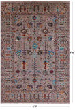 Peshawar Hand Knotted Wool Rug - 6' 7" X 9' 6" - Golden Nile