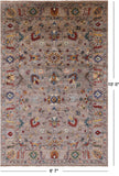 Peshawar Hand Knotted Wool Rug - 6' 7" X 10' 0" - Golden Nile