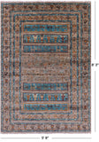 Tribal Persian Gabbeh Hand Knotted Wool Rug - 5' 8" X 8' 3" - Golden Nile