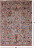 Peshawar Hand Knotted Wool Rug - 5' 0" X 6' 8" - Golden Nile