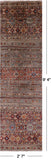 Khorjin Persian Gabbeh Hand Knotted Wool Runner Rug - 2' 7" X 9' 4" - Golden Nile