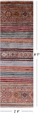 Khorjin Persian Gabbeh Hand Knotted Wool Runner Rug - 2' 8" X 8' 7" - Golden Nile