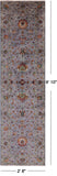 Peshawar Hand Knotted Wool Runner Rug - 2' 8" X 9' 10" - Golden Nile