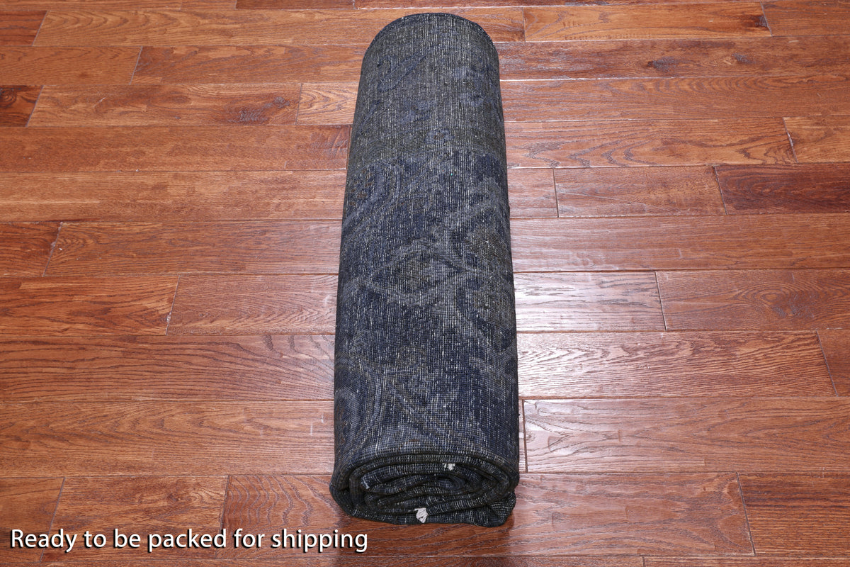 Full Pile Overdyed Hand Knotted Wool Rug - 5' 11" X 9' 0"