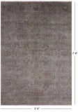 Full Pile Overdyed Hand Knotted Wool Rug - 5' 4" X 7' 8" - Golden Nile