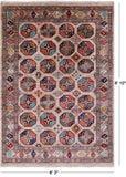 Turkmen Ersari Hand Knotted Wool Rug - 6' 3" X 8' 10" - Golden Nile