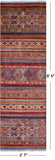 Khorjin Persian Gabbeh Hand Knotted Wool Runner Rug - 2' 7" X 8' 5" - Golden Nile