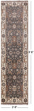 Grey Turkish Oushak Hand Knotted Wool Runner Rug - 2' 8" X 9' 8" - Golden Nile