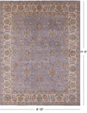 Grey Turkish Oushak Handmade Wool Rug - 8' 10" X 11' 5" - Golden Nile