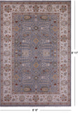 Grey Turkish Oushak Handmade Wool Rug - 6' 6" X 9' 11" - Golden Nile