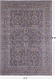 Grey Turkish Oushak Handmade Wool Rug - 6' 0" X 8' 9" - Golden Nile